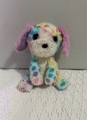 Moose Toys Scruff A Luvs Puppy Dog Plush Stuffed Toy Pastel Rainbow Spots 8″