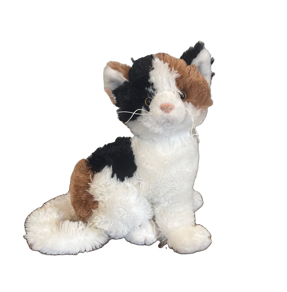 Fiesta Toys calico kitten plush lovey kitty cat tricolor Sitting Realistic