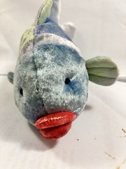 Rare Vintage Russ Berrie PUCKERS #6852 Bean Bag Plush Pucker Fish New With Tag