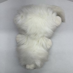 VTG Chrisha Playful Plush White Persian Cat Bell In Tail Plush Stuffed Animal