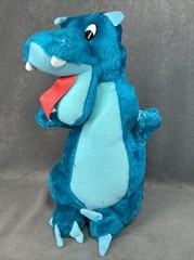 Superior Toy and Novelty Blue Dragon 16” Plush Vintage Carnival Stuffed READ*