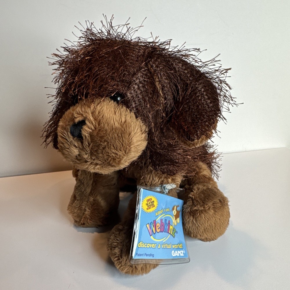GANZ Webkinz Brown Dog HM195 with Unused Code New w/ Tag