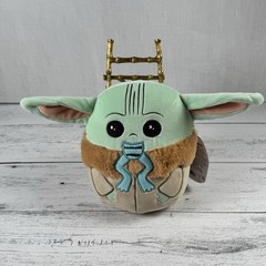 Squishmallows Star Wars Grogu Baby Yoda The Child 8 Inch Eating Frog New