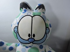Garfield blue green and white bubble pattern toy factory