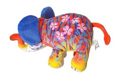 Pop Art Soft Cepia Mighty Size TIGER Elephant Plush Beanie Toy 9”