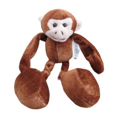 Monkey Stuffed Plush 8″ Wild Animal Floppy Leg Toy Safari Jungle Hands Clasp