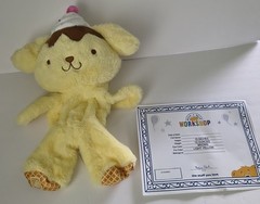 Build A Bear Hello Kitty Banana Split Sundae Pompompurin NWT & Certificate