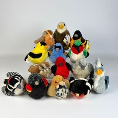 Lot of 14 Wild Republic Audubon Plush Birds Stuffed Animals 6 Make Sound READ