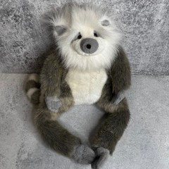 Manhattan Toy Company Vintage 1997 Lemur Monkey Long Limbs Plush 16in Brown Grey