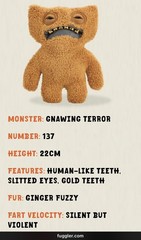 NIB VHTF 9” Gold Fuggler GNAWING TERROR Plush SAME DAY SHIP Funny Ugly Monster