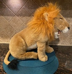 Animal Planet Realistic Lion Plush Animatronic Mouth And Roars 2000 SEE VIDEO