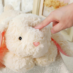 Fluffy 20.5″ Weighted Bunny Plush Toy – Cute Cuddle Pillow for Kids