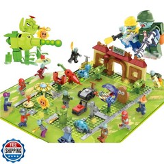 JHESAO Plants and Zombies Toys Zombies Assembly Action Figures PV