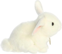 Aurora® Adorable Miyoni® Tots Playful Baby Bunny Stuffed Animal- White 8 Inches