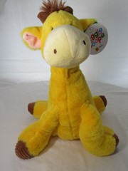 Giggle Scape Yellow & Brown Giraffe Plush Stuffed Animal Toy NWT Target 14″