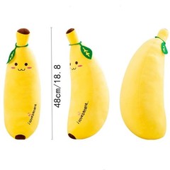 OUKEYI 48cm/18.8 Banana Plush Stuffed Animal Toys, Cute Soft 18.8 inches