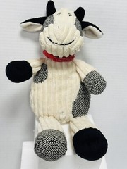 Maison Chic Corduroy Cow Plush Soft Toy Stuffed 12” Loved See Pictures