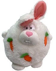 Inter American White Round Easter Bunny Rabbit 12″ Plush Plastic Eyes 2010