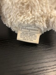 Macys First Impressions 2013 Lamb White Cream Plush 12″ Stuffed Animal Pink Nose