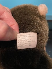 Vintage 1992 Hosung Monkey Chimp Hand Puppet Plush 13” Vinyl Face Squeaker EUC