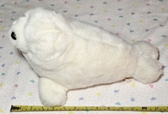 1991 Fiesta Realistic Adorable 12 Inch White Harp Seal Pup Plush EUC Vtg 7150A