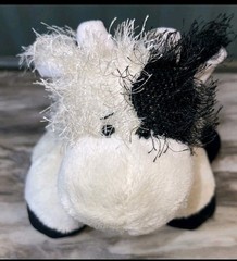 Ganz Webkinz Cow Lil Kinz Black White HS003 Plush Stuffed Toy No Code