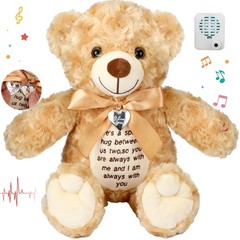 12 Inch Bear Stuffed Animals with Voice Recorder Photo Pendant Set Cute Soft …