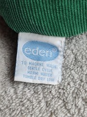 Eden Corduroy Bear Plush 15 Inch Green Overalls Don Freeman 1996 Stuffed Animal
