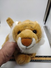Animal Alley Toys-R-Us Plush Tiger Lion Cub Cat Hand Puppet 10”