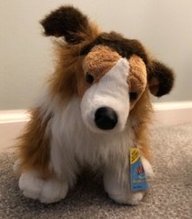 Webkinz Collie large dog sealed unused code tag brown white RARE for holidays