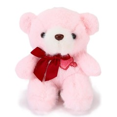 4.7″ Teddy Bear Stuffed Animal Plush Toy with Heart Bow Tie Embroidered Heart