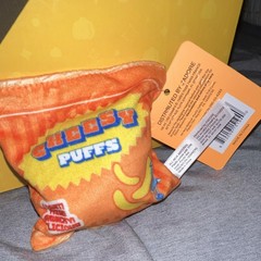J’ADORE Crunch Snackz Cheesy Puffs Small Plush Stuffed Toy Orange
