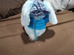 Blue Bunny Hopper 10″ Plush Blue Singing Dancing Hare Rabbit Easter Toy