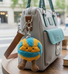 Jellycat Amuseables Sports Volleyball Plush Bag Charm Keychain NWT Gift Hot 2026