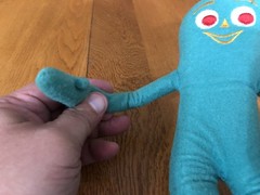 VTG 1983 GUMBY PALS ART CLOKEY SHER STUFF 14” PLUSH POSABLE WEIGHTED LEGS FIGURE