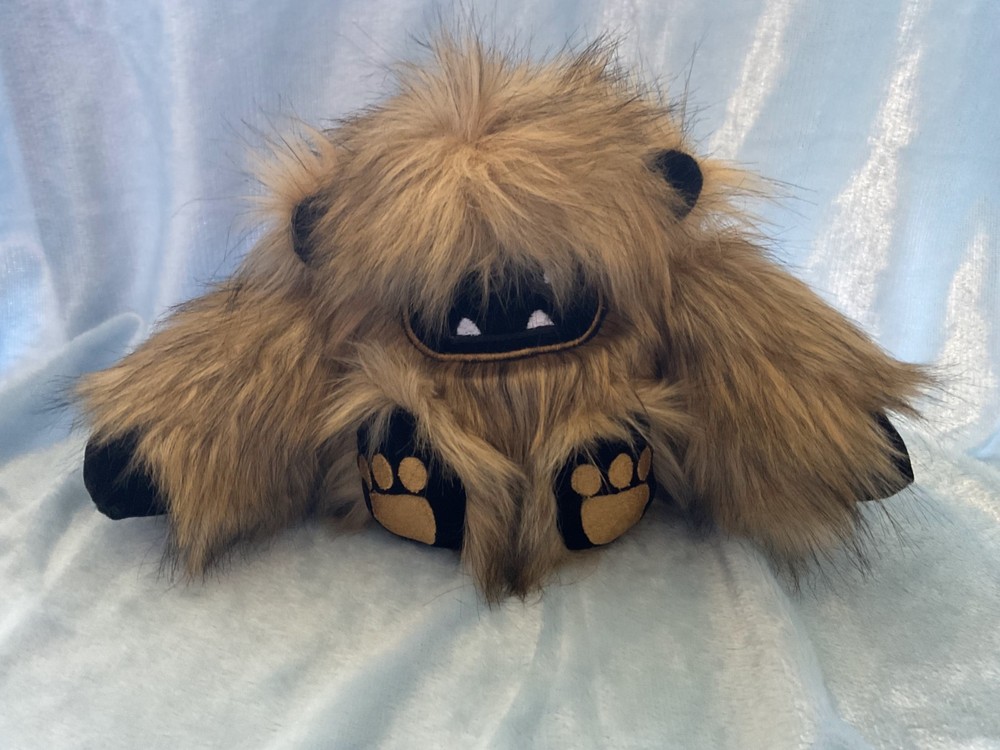Small Golden Brown Sasquatch Stuffed Animal #9
