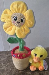 Spark Create Imagine Learning Bilingual Talking and Dancing Plush Sunflower Work