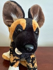 Hyena black and brown from Cincinnati Zoo by Wild Republic “Bingo” Collar 13″