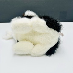 Shalom Toy Co Shih Tzu White/Brown Plush Dog Puppy Red Bow 8” Stuffed Animal VTG