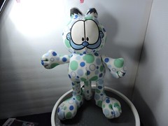 Garfield blue green and white bubble pattern toy factory