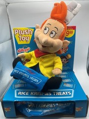 VINTAGE 1999 1990’s RICE KRISPIES TREATS KELLOGG’S Snap Plush Doll Toy No treats