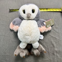 NWT Piccoli Horses Barn Collection Owl Plush Toy Pink Gray White Luna NEW