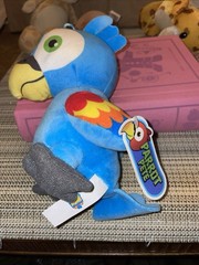 PARROT Toy Factory Blue Stuffed Animal Plush , Red Wings