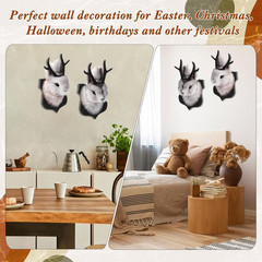 2 Pack 13″ the Jackalope Plush Stuffed Animal Wall Mount Plush