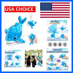 Blue Dolphin Stuffed Animal 1 Pack, Kawaii Plushies for Girls and Boys, Dolph…