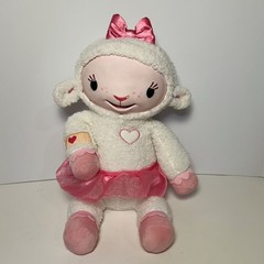 Doc McStuffins Take Care Of Me Lambie Interactive Talks and Sings Plush WORKS