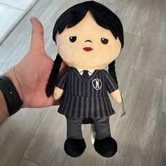 Just Play MGM Wednesday Addams 10” Plush Doll Nevermore School Uniform NWT
