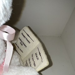 Cuddle Barn Talking Mother Goose Nursery Rhymes Duck Plush w/ Pink Bonnet-TESTED