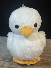Bellzi DUCKI White Duck 6” Plush Orange/ Yellow Beak Stuffed Animal