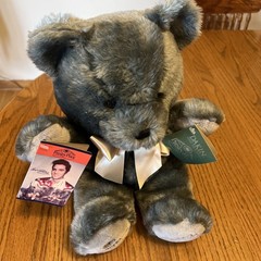 1998 Dakin Presley Place Elvis Presley Gray Teddy Bear 15”
